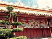 Decorations on one of the buildings of the tomb site for the second emperor in the Nguyen Dynasty: Minh Mang (reign 1820 - 1841).: by hannap, Views[195]