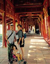 Family photo at the royal citadel in Hue where the last dynasty of Vietnam resided.: by hannap, Views[247]