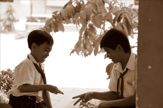 They are still happy despite the poverty and hardship they are going through
