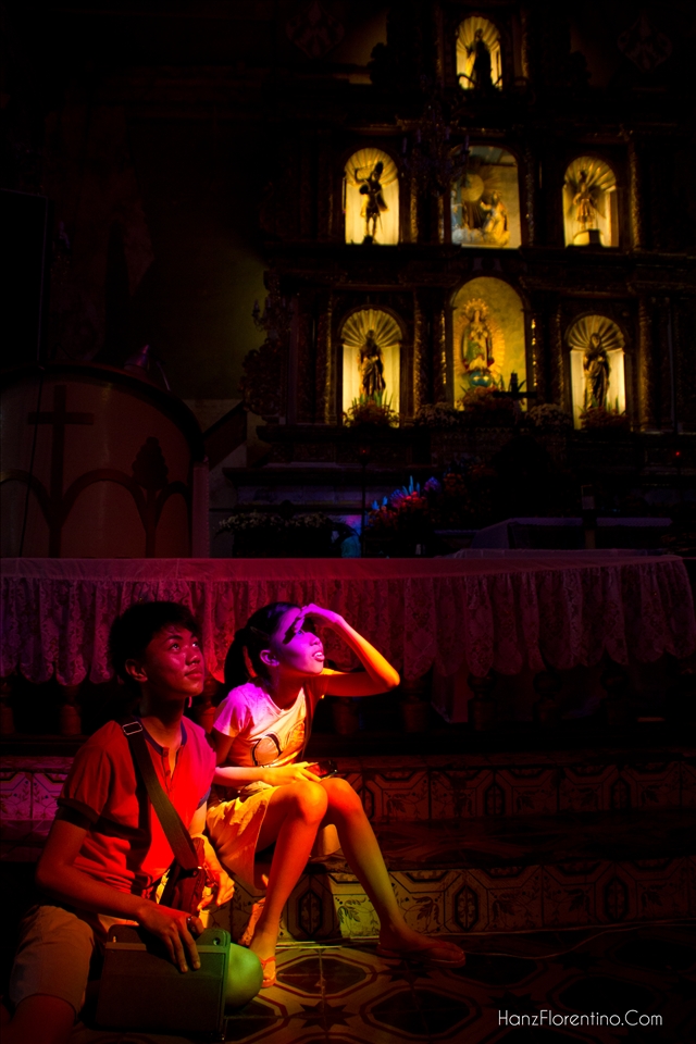 A Light from God - The colorful lights from the Stained Glass