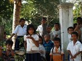 A group of pupils were standing outside their school.: by happylife, Views[308]