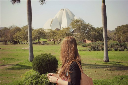lotus temple, learning to take my shoes off