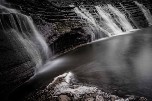 A disused quarry - walking Hadrian's Wall