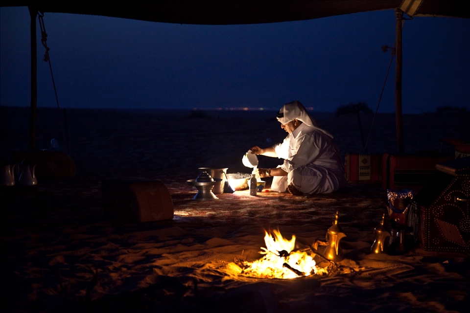 Camping in Saudi Arabia's eastern province desert
