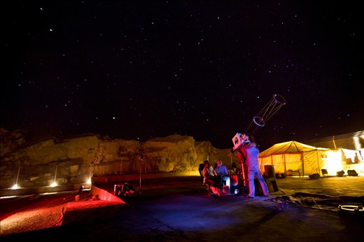 Starry night in the mountains of Madinah, KSA