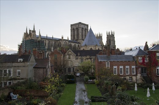 York Minster is the largest gothic cathedral in Europe. Taken from the city wall