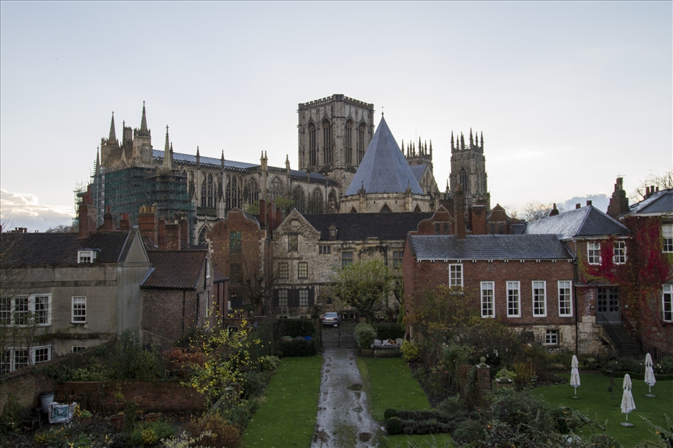 York Minster is the largest gothic cathedral in Europe. Taken from the city wall