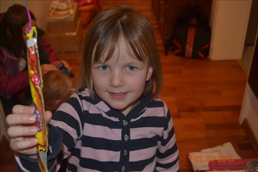 Leni with her fireworks! 