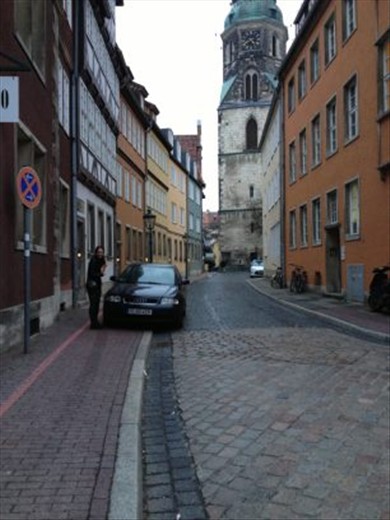 Just chilling with my Audi! Everyone has really nice, flash expencive cars! 