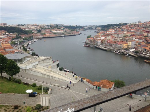 The Douro River from the viewpoint near Serra do Pilar
