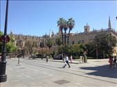 Archivo de Indias (lighter, right) and Catedral de Sevilla (darker, left): by hayleythenomad, Views[249]