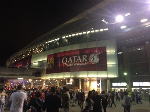 Camp Nou at night, Barcelona