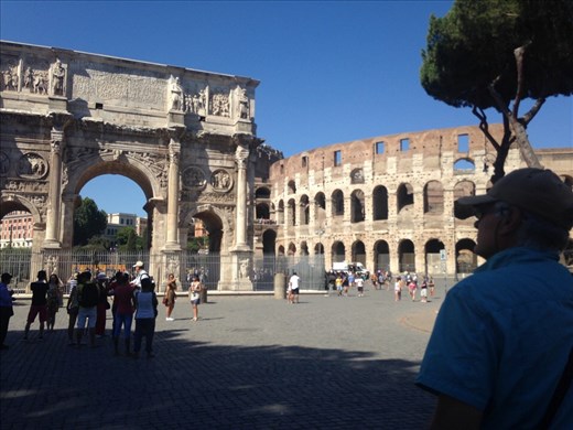 Arch + Colosseum, Rome