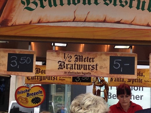 Because everyone needs a half meter of bratwurst, Berlin