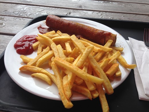 When in Berlin, ya gotta try currywurst 