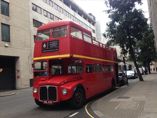 Vintage Routemaster (my tour bus), London 