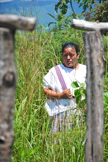 Telling us of being raped in her home.