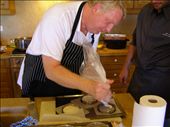 Barry tries his hand at piping the ricotta mixture...: by heathersbleathers, Views[201]