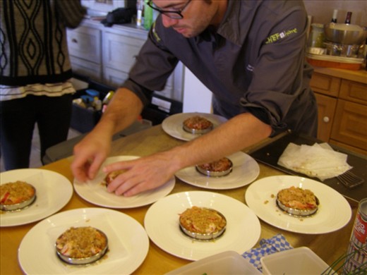 Cover thinly with the Parmesan crumble