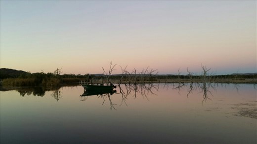 The sunrise matched the sunset experience.