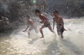 Yang kids playing at river side, Out side of Bhutanese Refugee Camp.Nepal, 2012: by helal, Views[1009]