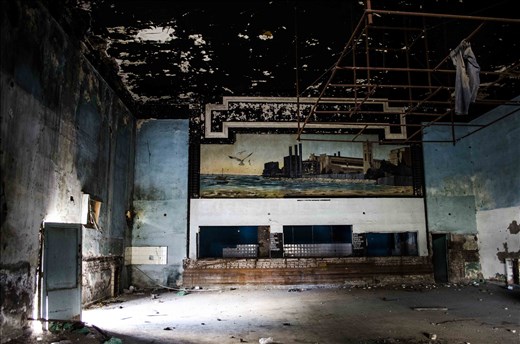 Abandoned cinema and bar from the golden age.