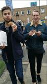 Walking home from Brick Lane and we found this amazing donut place.. they do cronuts as well which are a mix between donuts and croissants! Mmmm mm.. eating our way around London!: by hethoandstokesyseuropeanadventure, Views[318]