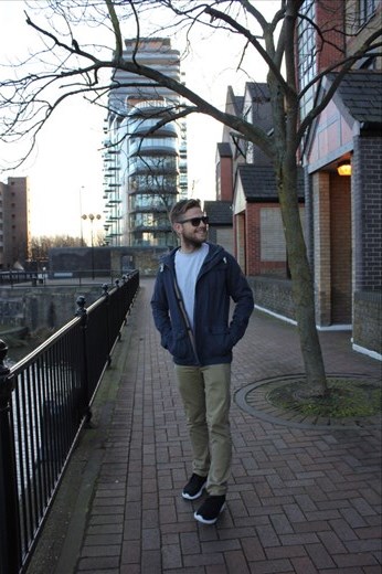 outside our apartment in Wapping