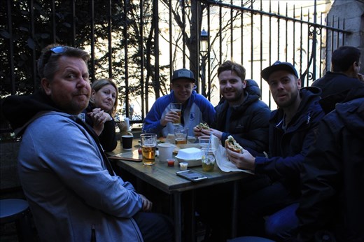 Beer and burgers at the Borough Market