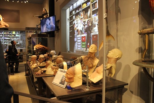 All the hair and make up props were amazing.. Masks.. Facial hair.. Head hair..chest hair.. Facial wounds..creature make up..ears..noses..chins.. With over 800 cast members to do makeup on, there was only 20 make up artists!