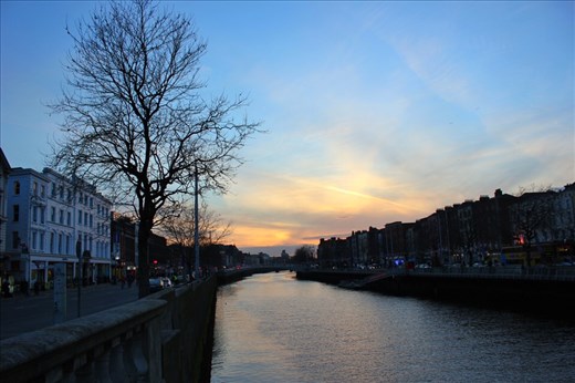 This photo was taken just around the corner from our hostel.. We are right in the dead centre of town! Dublin is chaotic, but beautiful and we're pretty sure we're going to love it!