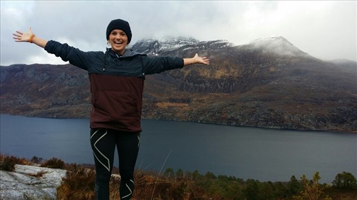 This was our first hike..and came as a bit of a shock to everyone as no one expected to be walking up a steep hill.. but the views were worth every second! The Loch below is Loch Maree. Aaand I can't remember the name of the mountain!