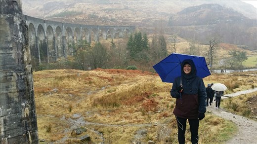 The Glenfinnan Viaduct! We waited for the Hogwarts Express but we must have been there at the wrong time..