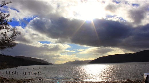 Searching for Nessy at Loch Ness.. 