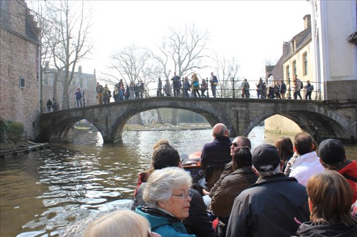 Our canal ride through Brugge