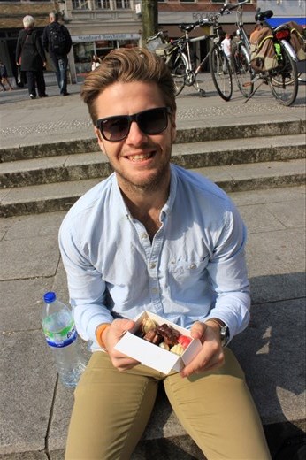 Delicious box of assorted belgian choccies. . I was disappointed to not have one single mint one in there though