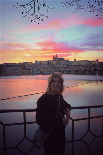 The very beautiful sunset along the river!