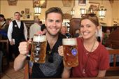 One of the beer halls in Munich, Hofbräuhaus. Seats over 7,000 people! This is where I had my first Mass (1 litre beer): by hethoandstokesyseuropeanadventure, Views[242]