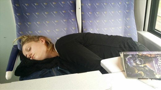 this is my usual position when I have space on a train trip.. comfort +++