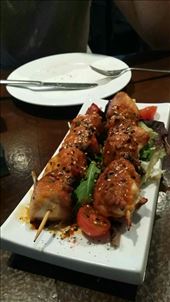 Nom nom nom.. chicken honey curry skewers: by hethoandstokesyseuropeanadventure, Views[211]