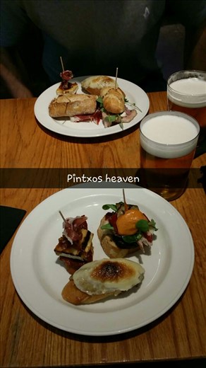 Some of the many pintxos we ate
