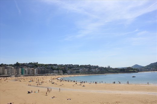 The main beach of San sebastian