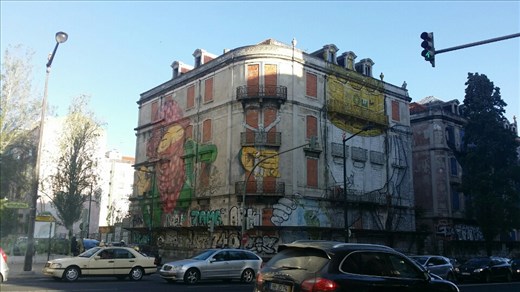 I found one of my new favourite artists in Lisbon. We saw their work in the streets of Berlin also. The twins who paint these strange men are twin brothers called Os Gemeos and this art piece also had the input of an artist named Blu. If anyone cares, google them. They do super cool work and i loved being able to spot their work in a new city