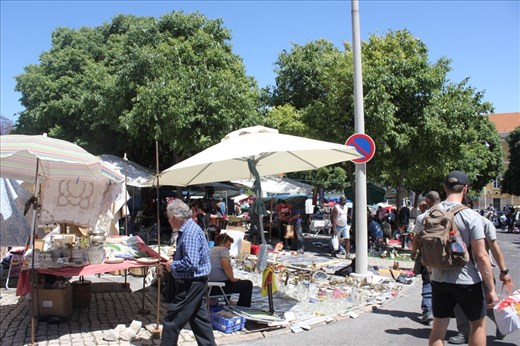 The flea market.. Kind of like a gigantic garage sale.. Outside..with no garage.. In 35 degree heat..and everyone smells bad and are trying to sell odd shoes..