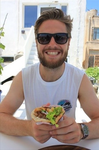 Our favourite Greek lunch.. Gyros! The less money you spend on these, and the worse the cafe looks, the better outcome for the gyros