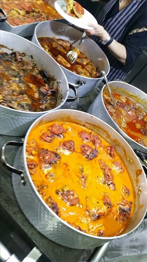 After our tour to Meteora we went to a family run taverna in Kalambaka for lunch.  You got to walk into the kitchen where a teeny tiny Greek old lady has all of her dishes in gigantic pots and she told you what everything was and then dished it out for you!! It was so freaking good!