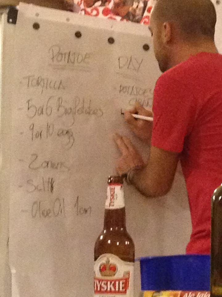 During my cooking club