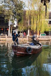 First glimpse of the gondolas. Apart from ferrying tourists, these boats serve as the main form of transportation in the village.: by hkamsadi, Views[357]