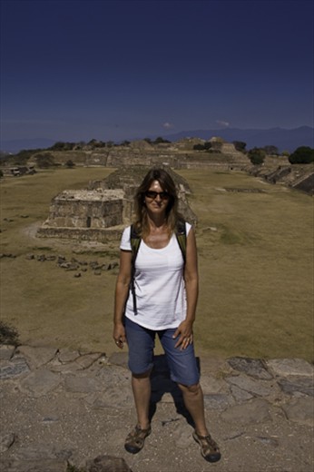 Monte Alban (it looks tiny in the photo but is huge)