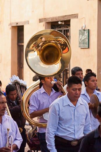 Music fills the air during the parades